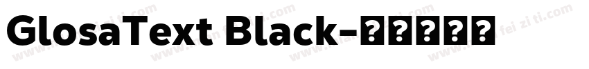 GlosaText Black字体转换